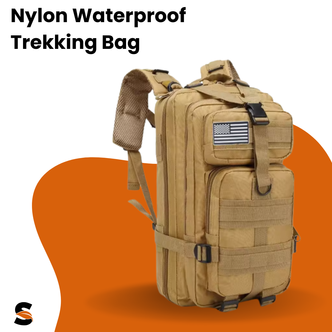 Wilderios™ Nylon Waterproof Trekking Bag
