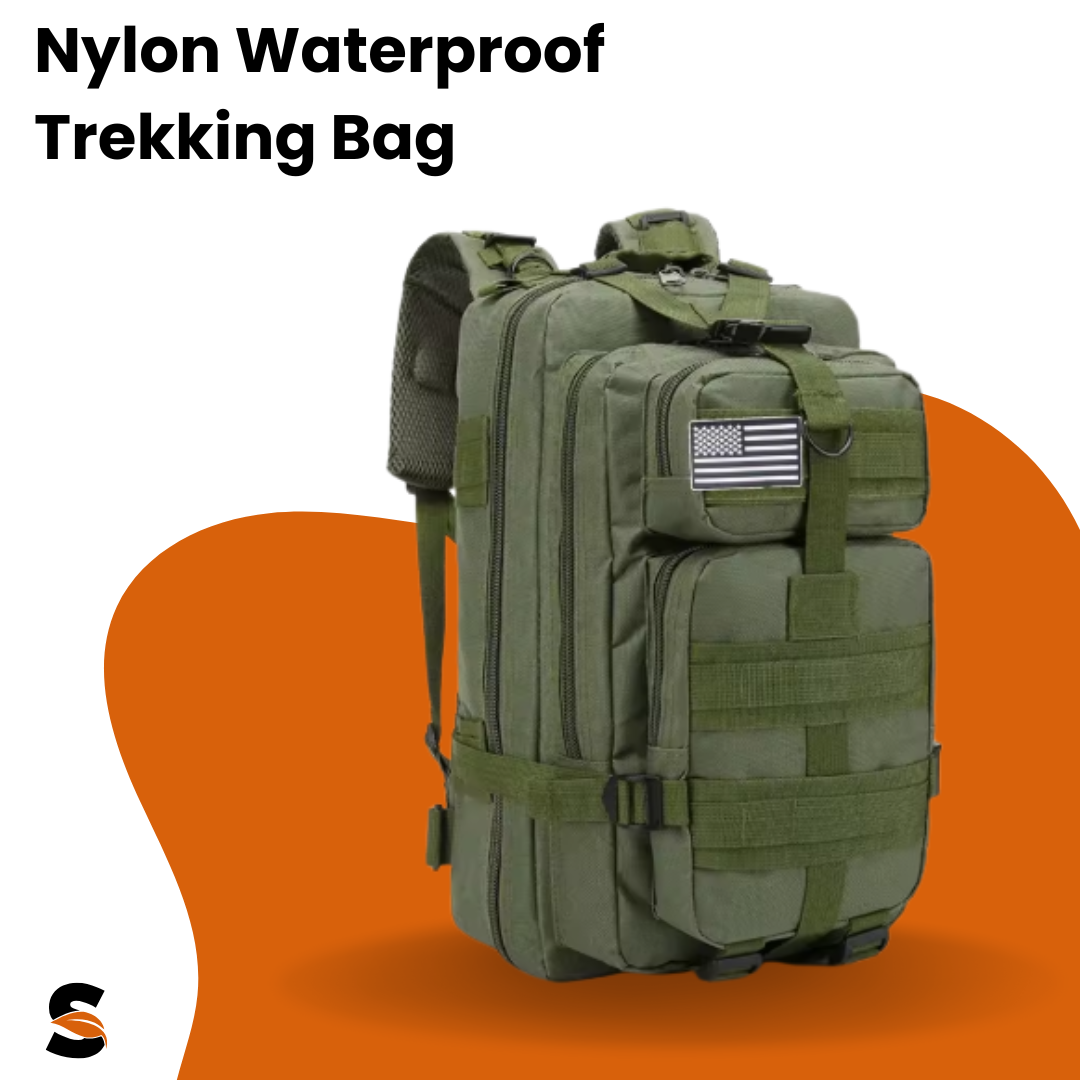 Wilderios™ Nylon Waterproof Trekking Bag