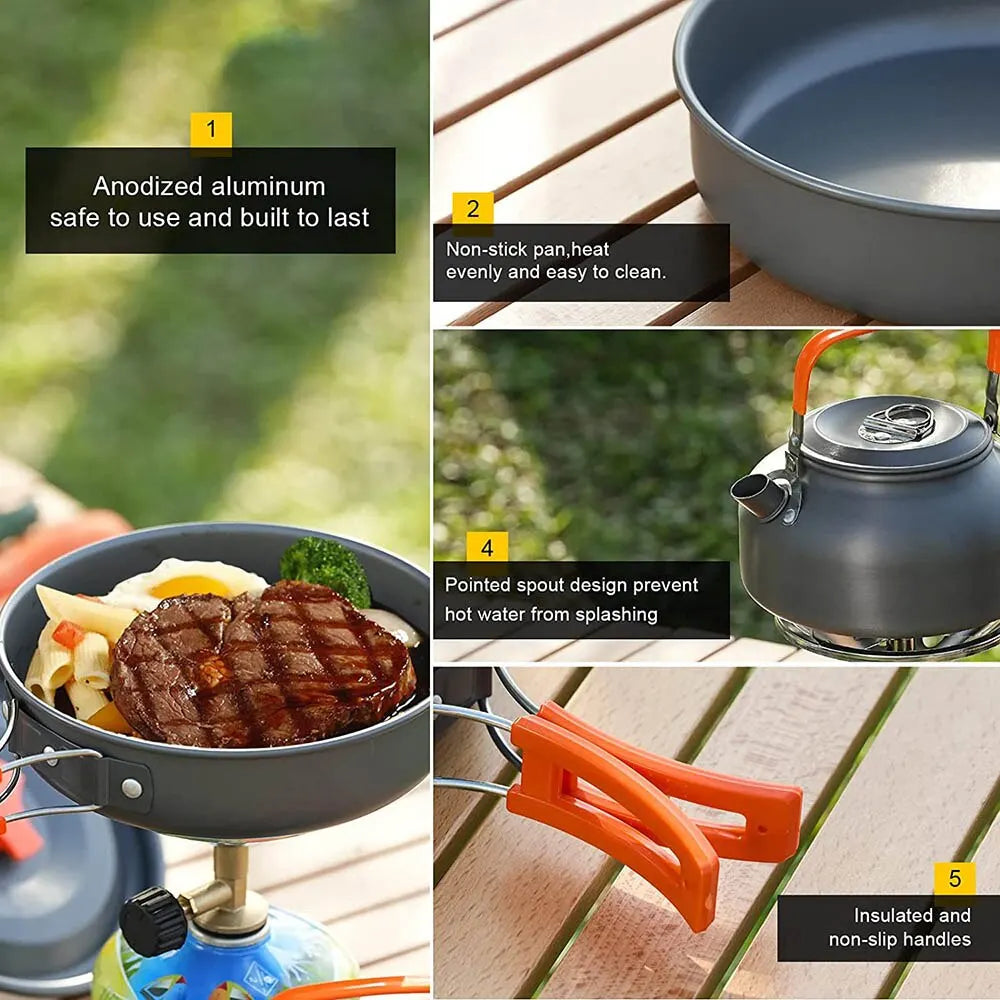 Wilderios™ Camping Cooking set