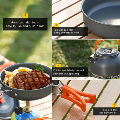 Wilderios™ Camping Cooking set