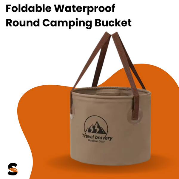 Wilderios™ Foldable Waterproof Round Camping Bucket